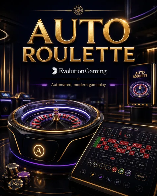 Auto Roulette — Evolution Gaming, automated, modern gameplay