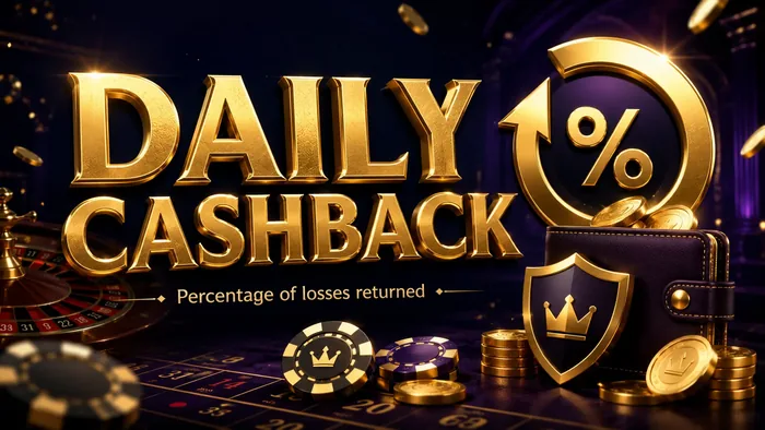 Daily Cashback — percentage of losses returned