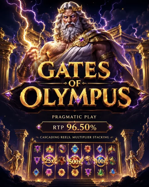 Gates of Olympus — Pragmatic Play, RTP 96.50%