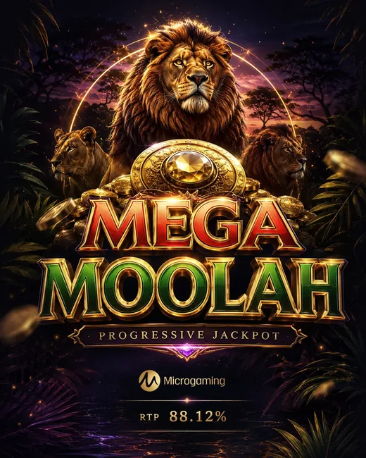 Mega Moolah — Microgaming, RTP 88.12%