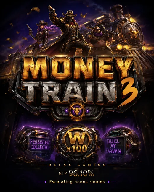 Money Train 3 — Relax Gaming, RTP 96.10%