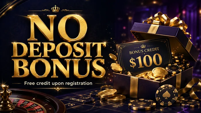 No Deposit Bonus — free credit upon registration, no deposit required