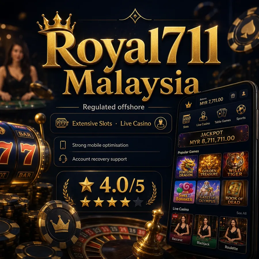 Royal711 Malaysia — extensive slots and live casino, strong mobile optimisation