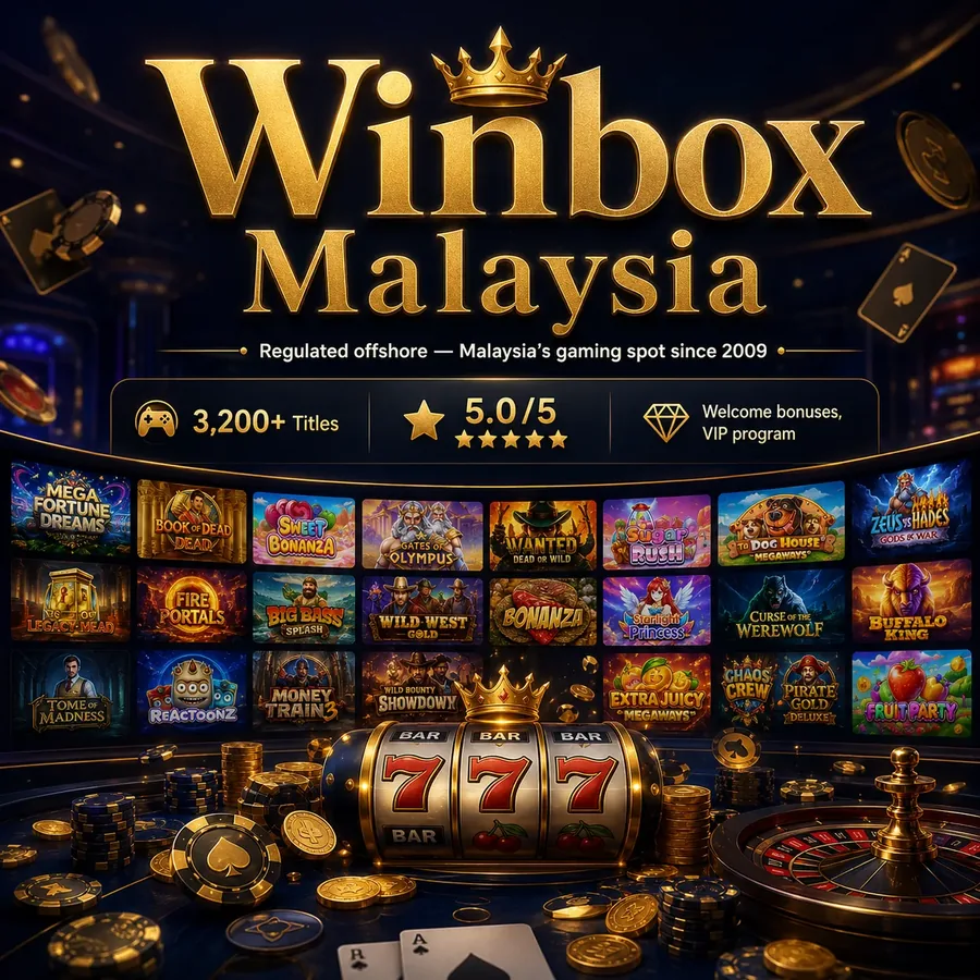 Winbox Malaysia — 3,200+ titles, Malaysia's gaming spot since 2009